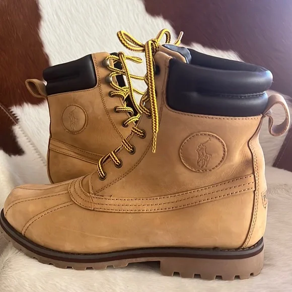 Ralph Lauren Polo Whitwood duck suede hiking boots size 8.5 D, style Whitwood - Picture 4 of 15